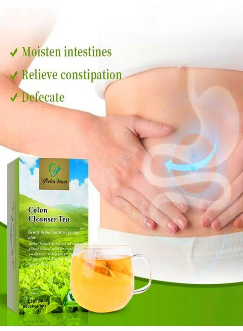 Wins Town Colon Cleanser Tea, Herbal Laxative Tea, Relieve Constipation and Body Detox, Supports Healthy Gut and Digestion, 20 Tea Bags - Image 4